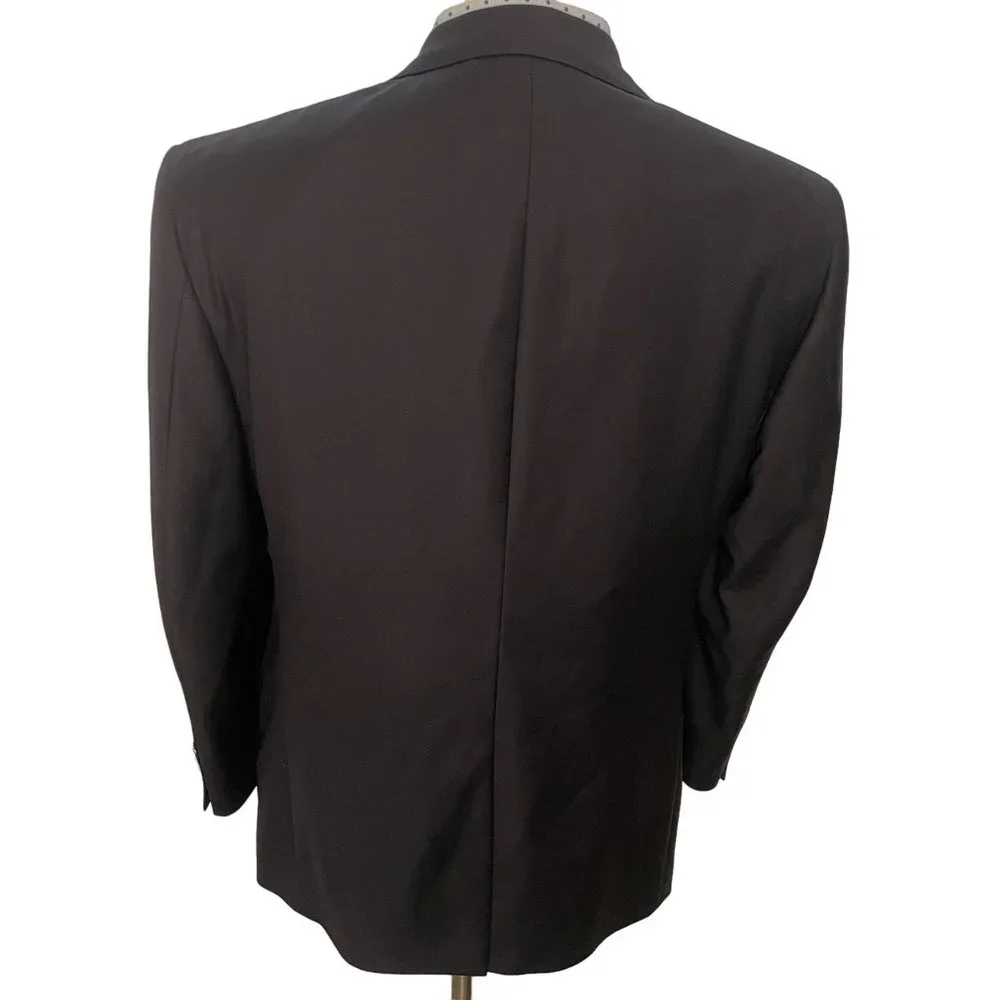 Jos A Bank Gordon Wool Sportcoat Men 42S Blue Metal Buttons Classic Mexico